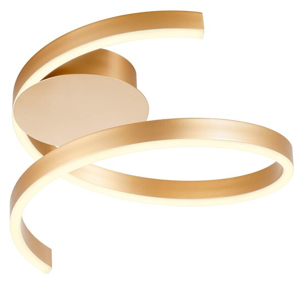 Redo Stropní LED svítidlo SCROLL ø 405mm, 27W Barva: Bronz