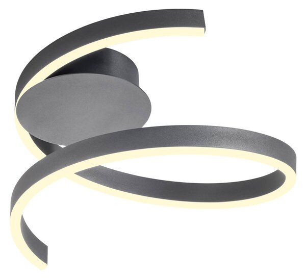 Redo Stropní LED svítidlo SCROLL ø 405mm, 27W Barva: Bronz
