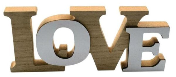 Dřevěná dekorace LOVE