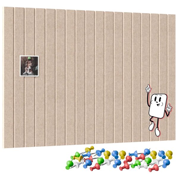 Filcové panely na zeď 90×60 cm camel, Z3_FELT60x30CAMEL