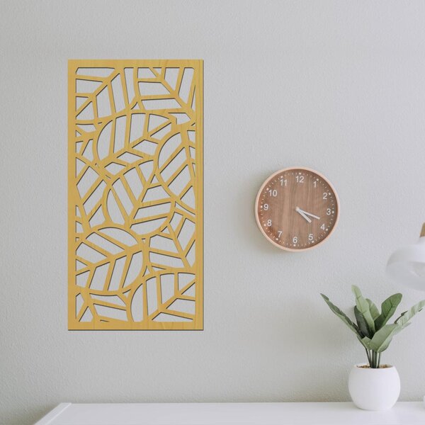 Dřevěný dekorační panel LEAF II | Rozměry (cm): 20x40 | Zvolte barvu dekoru: Javor