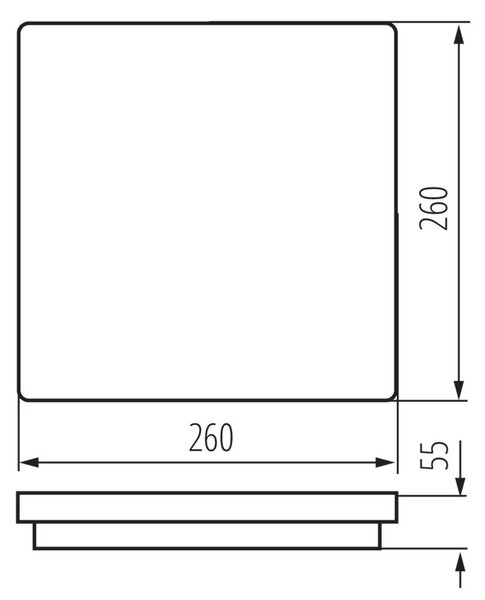 BENO 24W NW-L-W Přisazené svítidlo LED