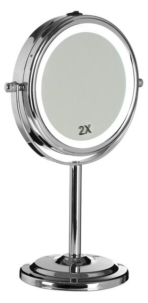 Kosmetické zrcadlo s osvětlením/zvětšovací (zvětšení 2x) ø 15 cm Cassini – Premier Housewares