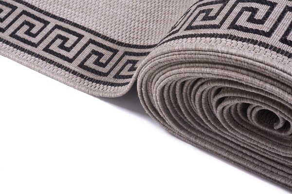 Balta Běhoun Sisal Floorlux 20014 Silver / Black Šíře: 70 cm