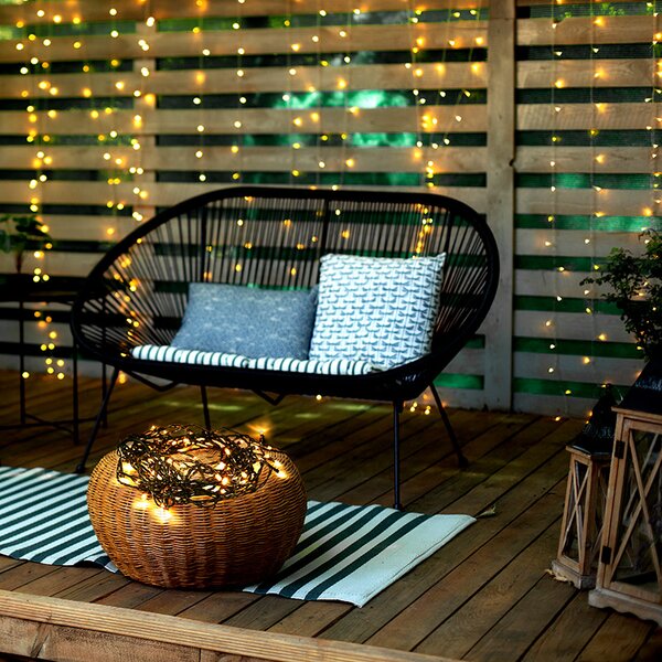 SOLIGHT LED vánoční řetěz, 3m, 20 LED, 3 x AA, teplé bílé světlo, zelený kabel