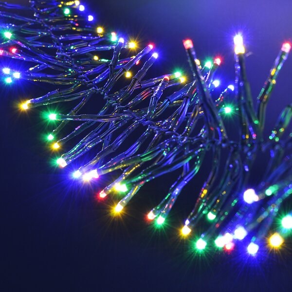 Solight LED vánoční řetěz s dálkovým ovládáním a zvukovým senzorem - 5m, 576 LED, 8 funkcí, časovač, multicolor 1V11-M