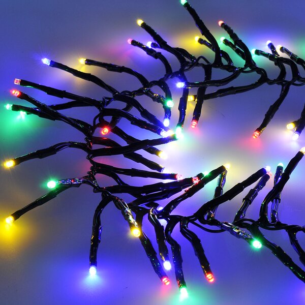 Solight LED vánoční řetěz s dálkovým ovládáním a zvukovým senzorem - 5m, 576 LED, 8 funkcí, časovač, multicolor 1V11-M