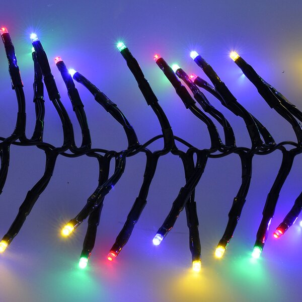 Solight LED vánoční řetěz s dálkovým ovládáním a zvukovým senzorem - 5m, 576 LED, 8 funkcí, časovač, multicolor 1V11-M