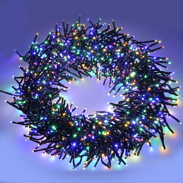 Solight LED vánoční řetěz s dálkovým ovládáním a zvukovým senzorem - 5m, 576 LED, 8 funkcí, časovač, multicolor 1V11-M