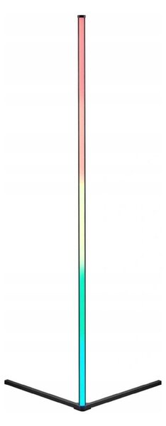 Černá LED stojací lampa (výška 141 cm) Level – Reality