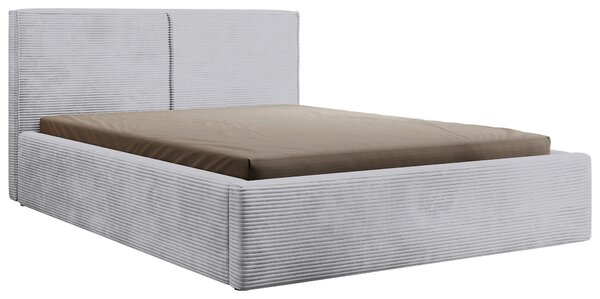 ČALOUNĚNÁ POSTEL, 140/200 cm, světle šedá P & B - Postele s úložným prostorem, Online Only