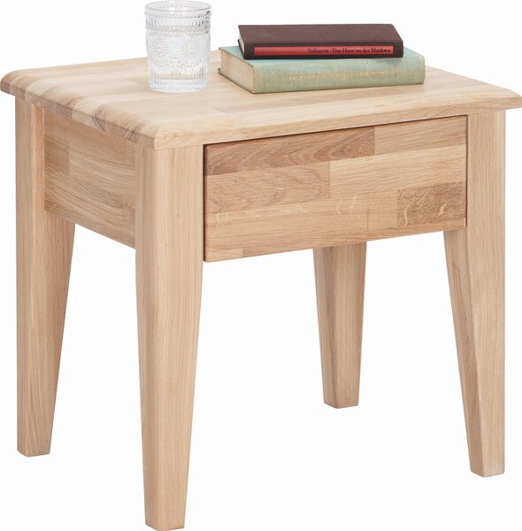 NOČNÍ STOLEK, divoký dub, barvy dubu, 50/48/40 cm Linea Natura