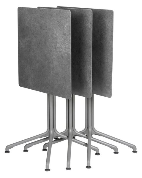 Profi venkovní stůl HORIZON 2 os. výška standard - podnoží šedá Titan, deska HPL 59x59 cm šedá Mineral