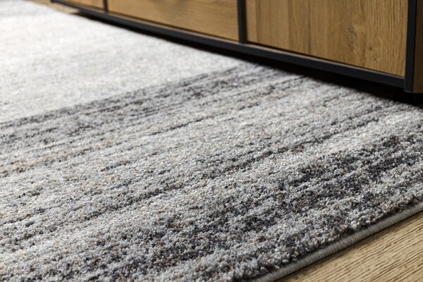 Makro Abra Kusový koberec FUSION 8252 Moderní Abstraktní světle šedý tmavě šedý Rozměr: 80x150 cm