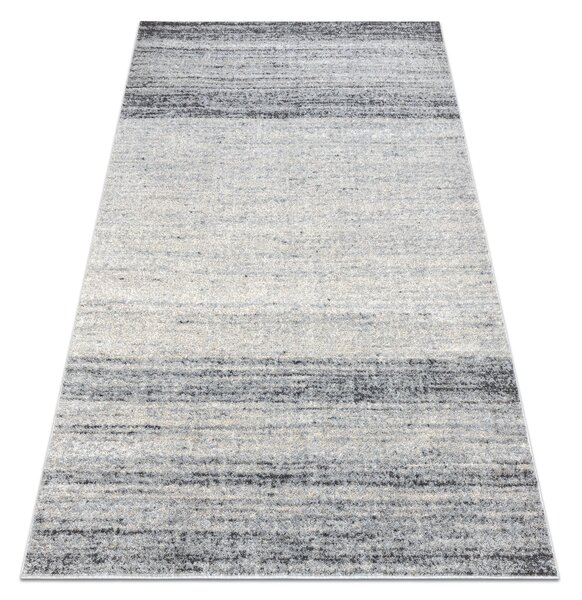 Makro Abra Kusový koberec FUSION 8252 Moderní Abstraktní světle šedý tmavě šedý Rozměr: 80x150 cm