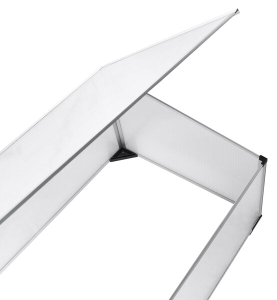 Zahradní skleník CARFIZZI 100 cm 60 cm Stříbrná