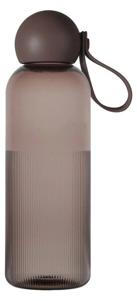 Hnědá cestovní lahev z recyklovaného plastu 650 ml Ture – Sagaform