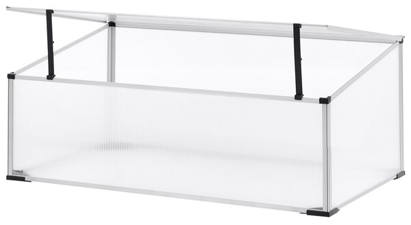 Zahradní skleník CARFIZZI 100 cm 60 cm Stříbrná