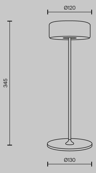 MAYTONI Stolní lampa na baterie AI Collaboration 3W MOD229TL-L3G3K2