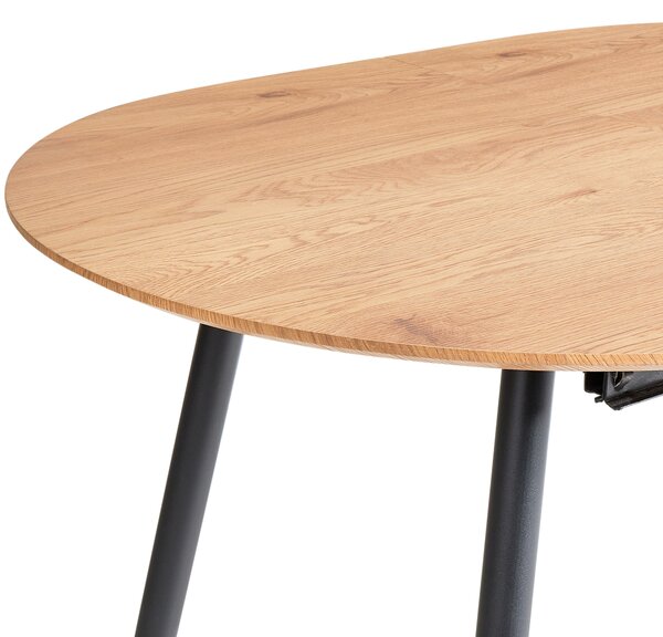 Rozkládací jídelní stůl CLAVET Světle hnědá 120/160 cm 80 cm