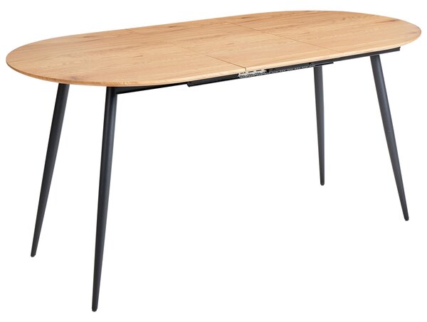 Rozkládací jídelní stůl CLAVET Světle hnědá 120/160 cm 80 cm