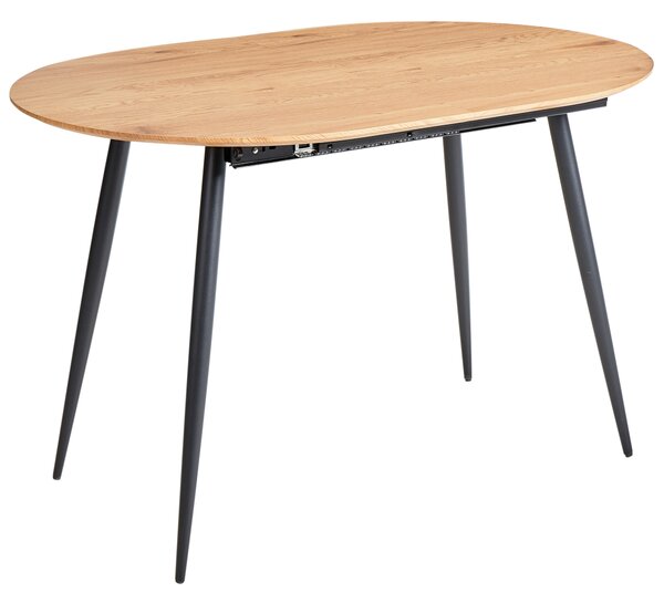 Rozkládací jídelní stůl CLAVET Světle hnědá 120/160 cm 80 cm