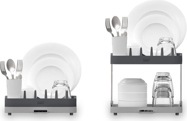 Joseph Joseph 851660 Odkapávač na nádobí Duo dvouúrovňový šedý