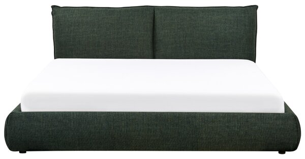 Postel Tkanina VINAY 180 x 200 cm Tmavě zelená