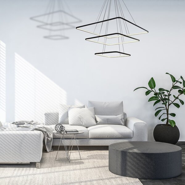 Závěsné LED svítidlo Nix, 3x LED 117w, 3000k, b