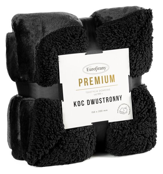DEKA TEDY 150X200 CM ČERNÁ