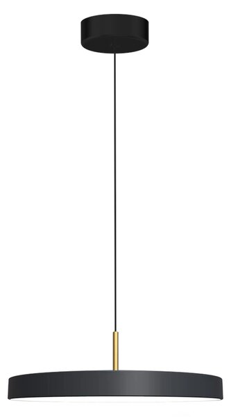 Závěsné svítidlo Disc, 1x černé kovové stínítko, b