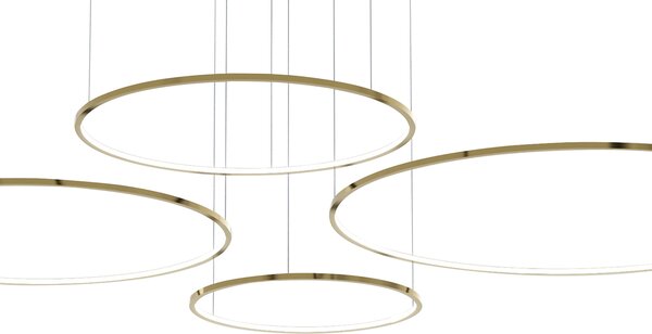 Závěsné LED svítidlo Saturno, 4x LED 120w, 4000k, g