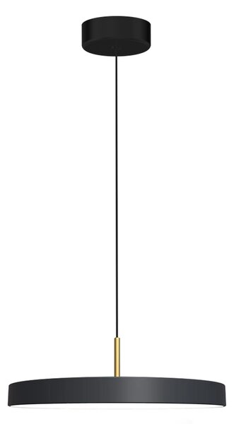 Závěsné svítidlo Disc, 1x černé kovové stínítko, b