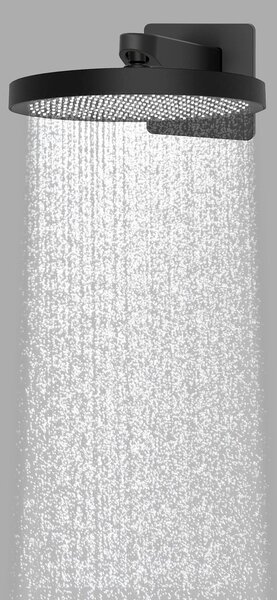 Oltens Regna hlavová sprcha 32x32 cm kulatý černá mat 37009300