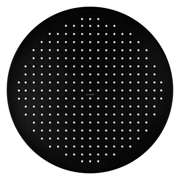 Oltens Regna hlavová sprcha 32x32 cm kulatý černá mat 37009300