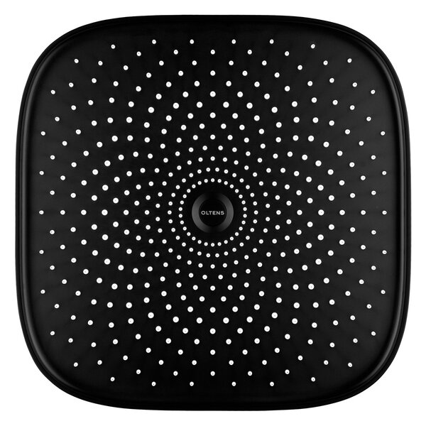 Oltens Vann hlavová sprcha 26x26 cm čtvercový černá mat 37008300