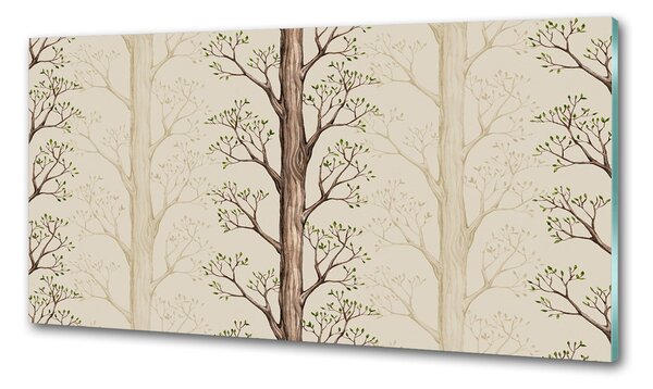 Skleněný panel do kuchyně Stromy pl-pksh-100x50-f-61755566