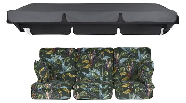 Zahradní houpačka Rimini Black Edition s bočními stolky G058-02PB PATIO 448565