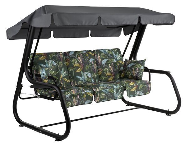 Zahradní houpačka Rimini Black Edition s bočními stolky G058-02PB PATIO 448565