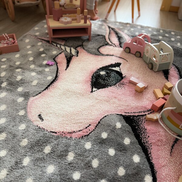 Ayyildiz, Dětský kusový koberec Kids 590 pink, 120x170, růžová, dětský pokoj