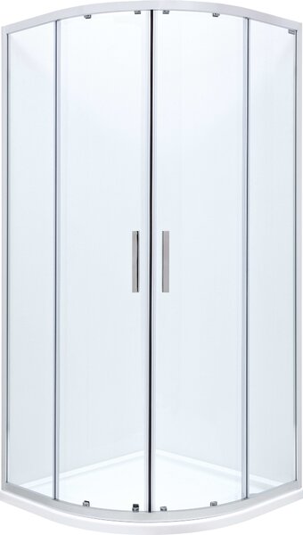 Roca Town-N Rondo sprchový kout 90x90 cm půlkulatá chrom lesk/průhledné sklo AMP2509012M