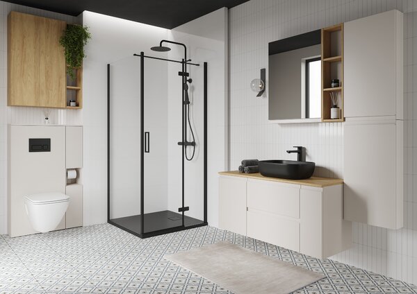 Cersanit Moduo souprava rámu 20x20.2x100 cm boční závěsná dub S1026-045