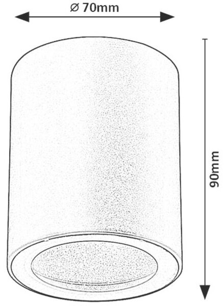 Rabalux Koven stropní světlo 1x35 W černá 71342