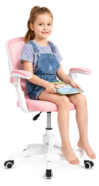 Dětská otočná židle JUNIOR růžová