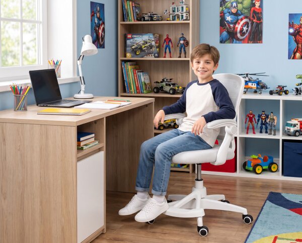 Dětská otočná židle JUNIOR šedá