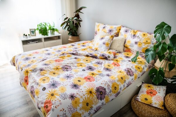 Jahu povlečení bavlna Daisy 140x200, 70x90 cm + 40x40 cm