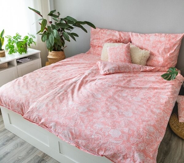 Jahu povlečení bavlna Pink blossom 140x200+70x90 +40x40 cm