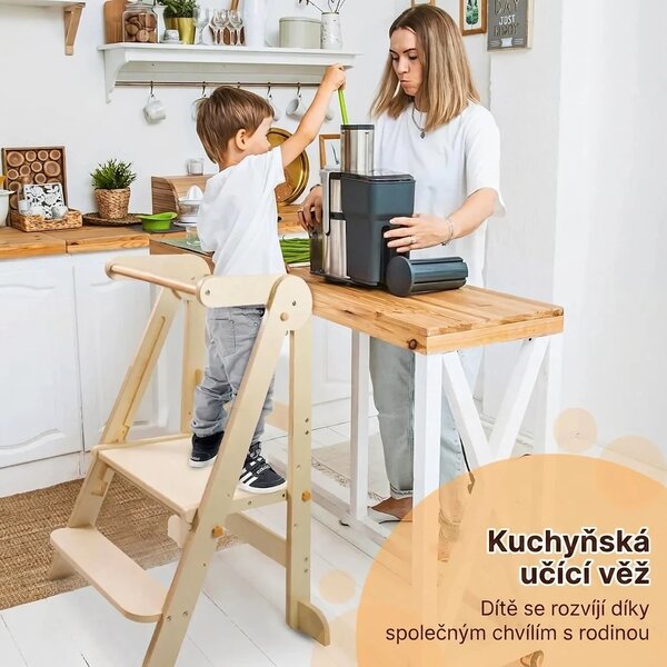 Babytower™ Dřevěná Nastavitelné Učící Věž