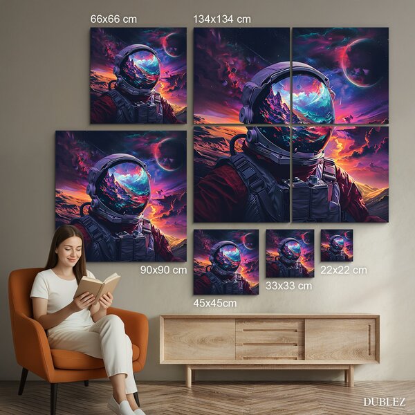 DUBLEZ | Obraz na zeď - Astronaut | UV tisk, Premium