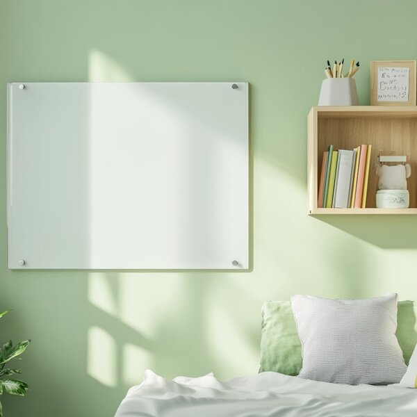 Bílá satinová skleněná magnetická tabule Smatab® - 40 × 60 cm